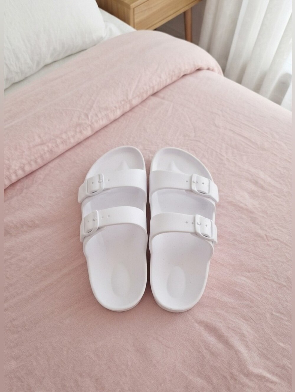 Shade & Shore Women's Neida EVA Two Band  Slide Sandals Size 6